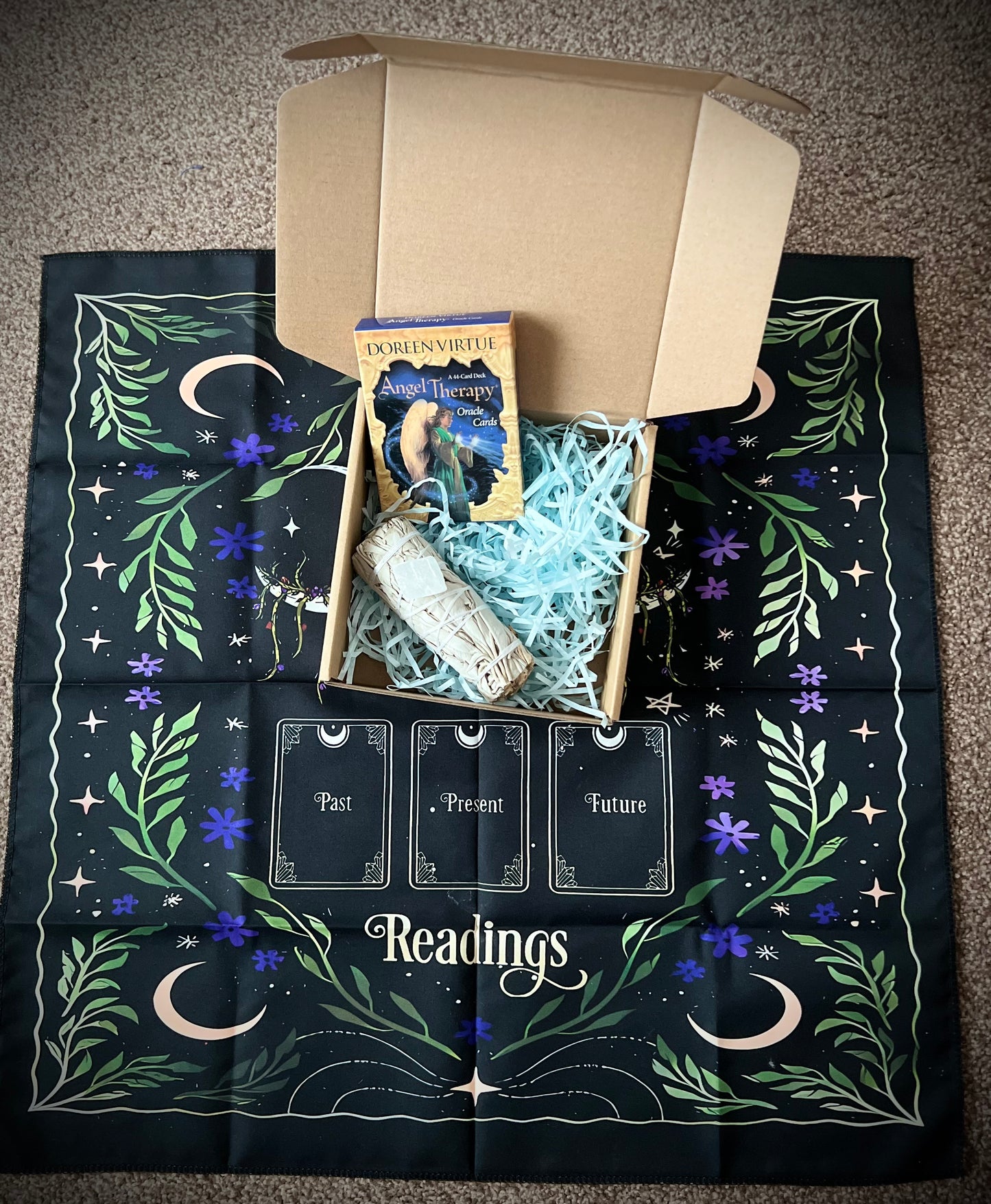 Oracle cards (Angel therapy) Selenite Gift box