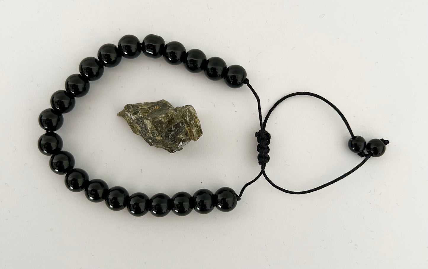Gemstone bracelet - Obsidian with Labradorite