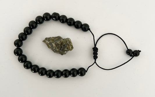 Gemstone bracelet - Obsidian with Labradorite