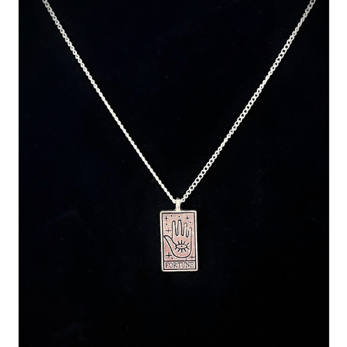 Tarot pendant (The World) with Sterling Silver chain