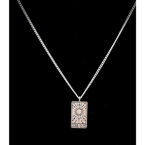 Tarot pendant (Sun) with Sterling silver chain